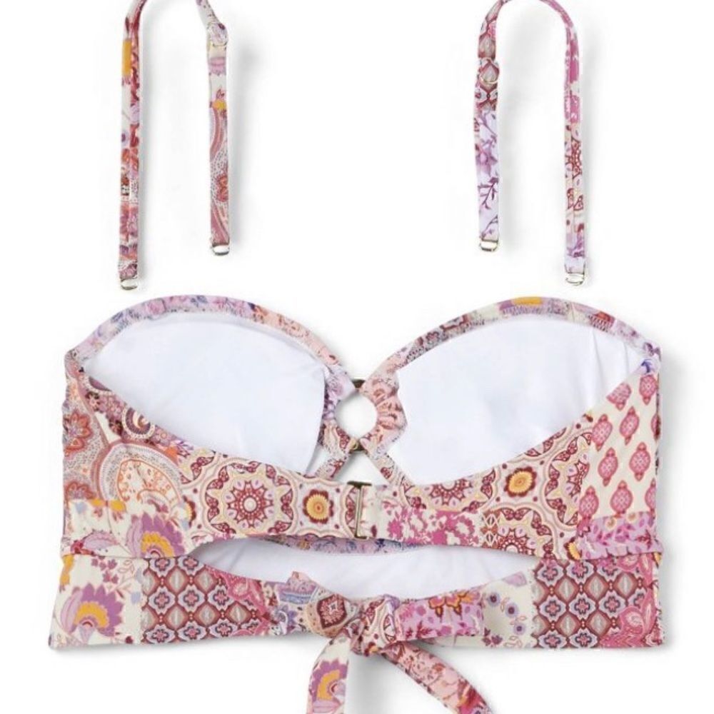 Shade & Shore Women's Hardware Cut Out Longline Bikini Top NWT 32B - Picture 8 of 10